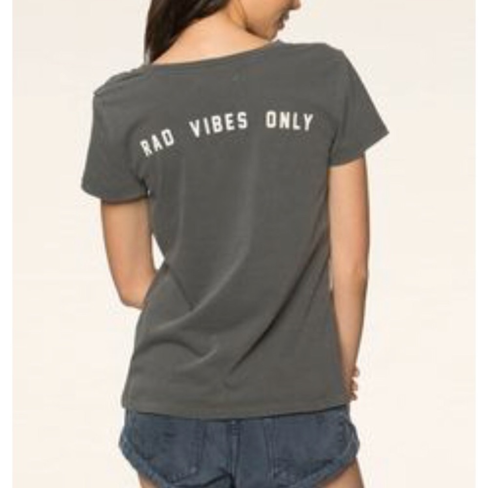 Spiritual Gangster Rad Vibes Only Gray Tee T Shirt